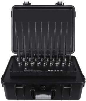 New briefcase 18 Antennas Plus All-in-One Full Bands Cell Phone Signal Jammer Blocking 2G 3G 4G 5G Remote Control GPS 5.2G 5.8G WIFI